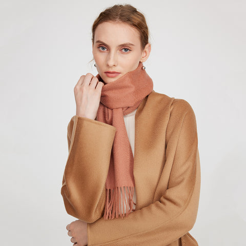 Aala Pure Cashmere Tasseled Scarf
