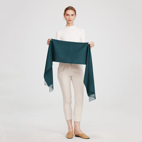 Aala Pure Cashmere Tasseled Scarf