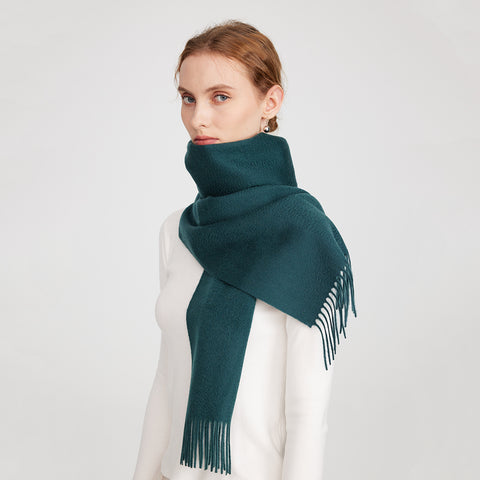 Aala Pure Cashmere Tasseled Scarf
