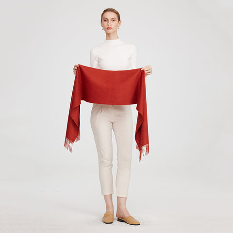 Aala Pure Cashmere Tasseled Scarf