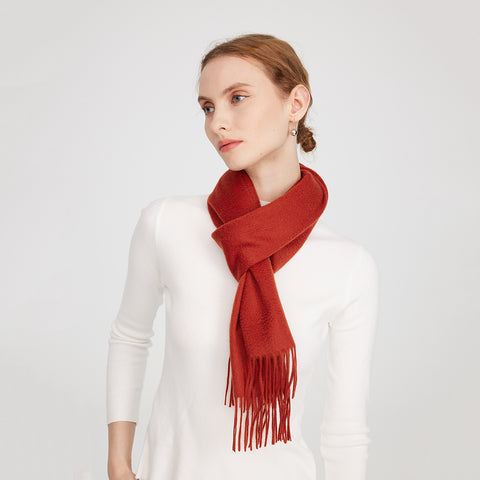 Aala Pure Cashmere Tasseled Scarf