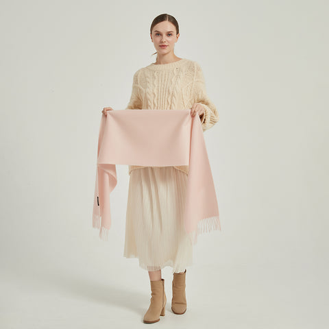 Aala Pure Cashmere Tasseled Scarf