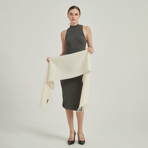 Aala Pure Cashmere Tasseled Scarf