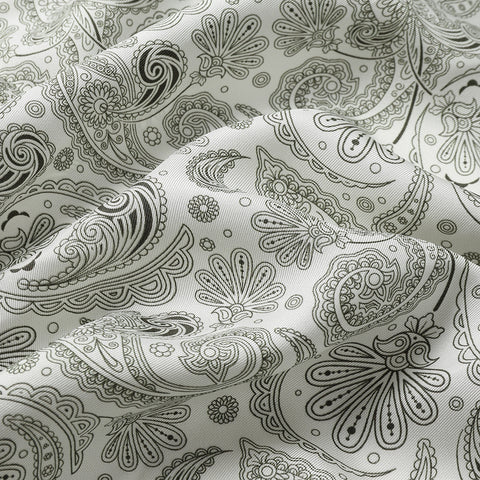 Avni Two-Side Paisley Print Silk Neckerchief Scarf