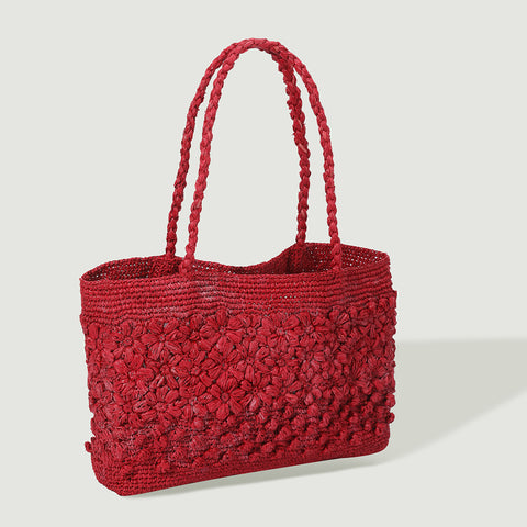 Beth Raffia Tote