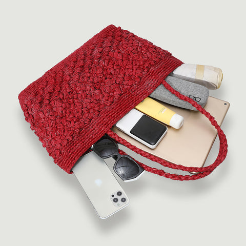 Beth Raffia Tote