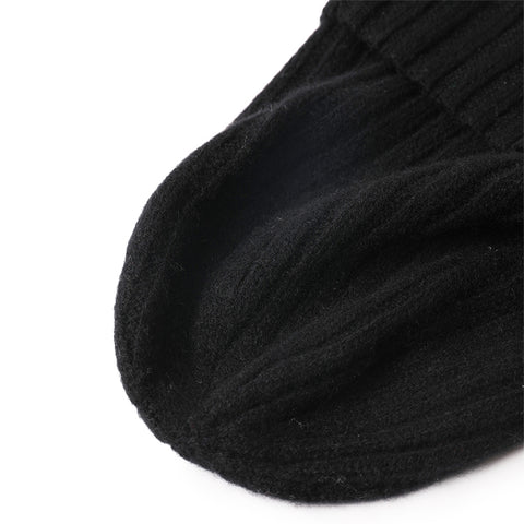 Brinly Pure Cashmere Ribbed Beanie