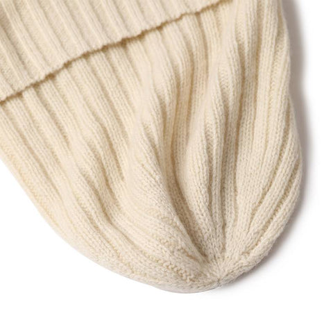 Brinly Pure Cashmere Ribbed Beanie