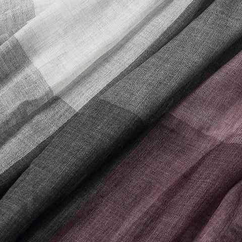 Dia Color Blocked Featherlight Cashmere Scarf