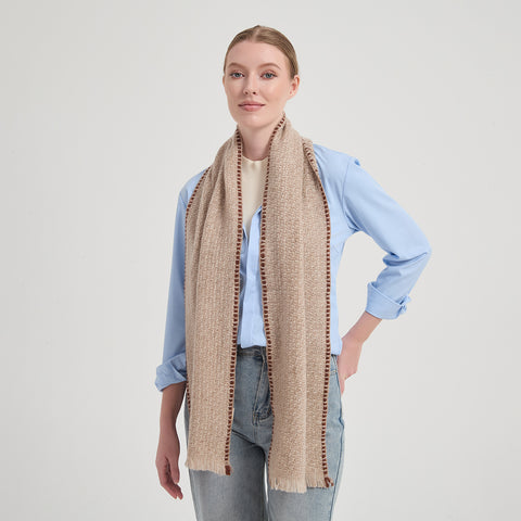 Dori Cashmere Scarf - Beige