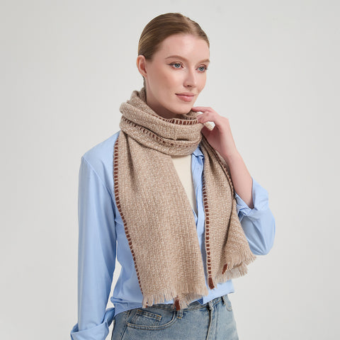 Dori Cashmere Scarf - Beige
