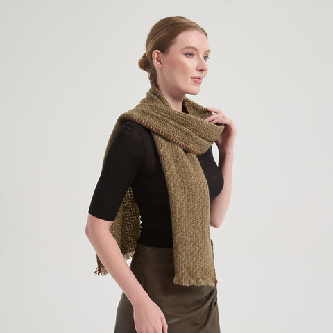 Dori Cashmere Scarf - Green
