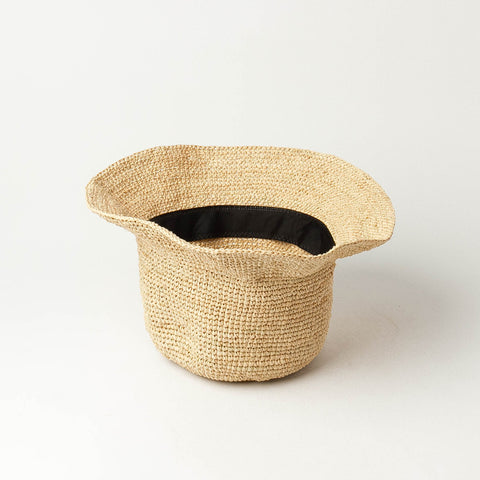 Halle Raffia Crochet Cloche Hat
