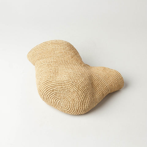 Chapeau cloche en crochet de raphia Halle