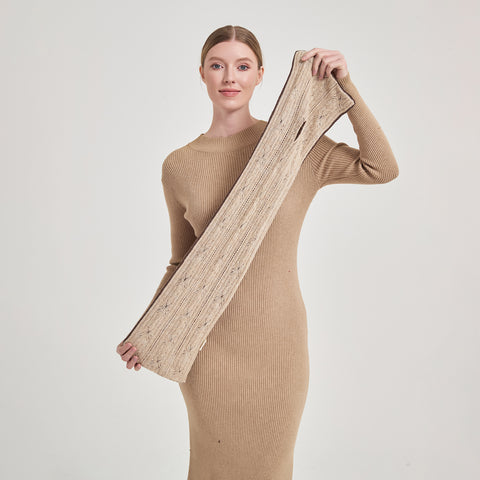 Hebe Double-layer Keyhole Cashmere Scarf