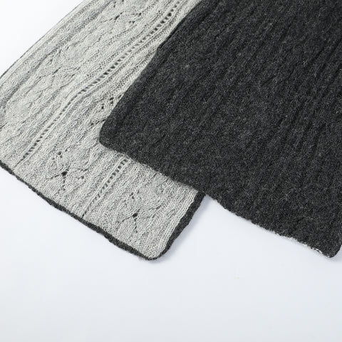 Hebe Double-layer Keyhole Cashmere Scarf