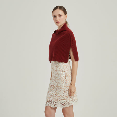 Kendra Cashmere Half Poncho