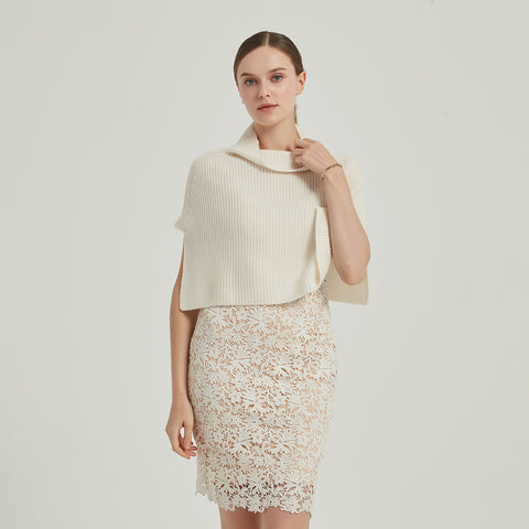 Kendra Cashmere Half Poncho