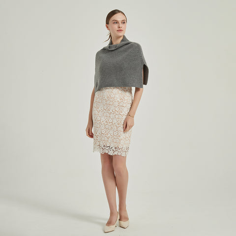 Kendra Cashmere Half Poncho