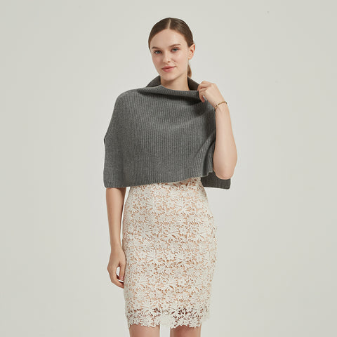 Kendra Cashmere Half Poncho