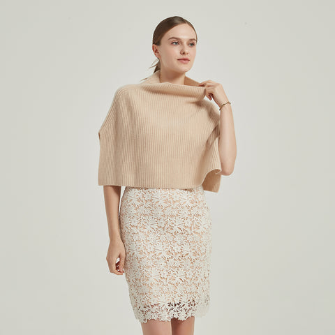 Kendra Cashmere Half Poncho