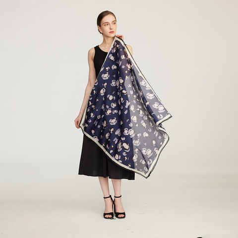 Shila Floral Square Silk Scarf