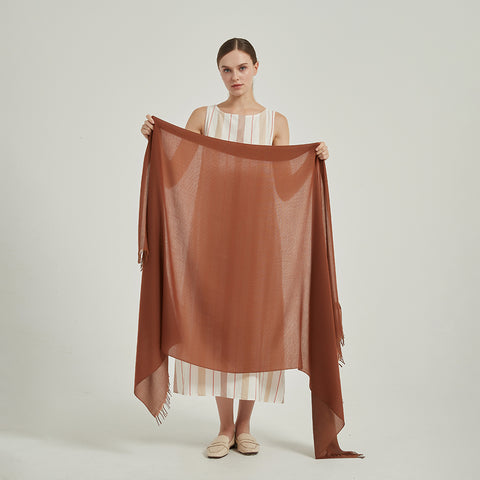 Lena Reversible Featherlight Cashmere Scarf