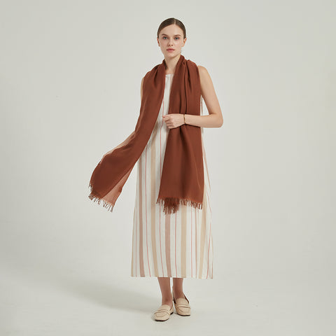 Lena Reversible Featherlight Cashmere Scarf