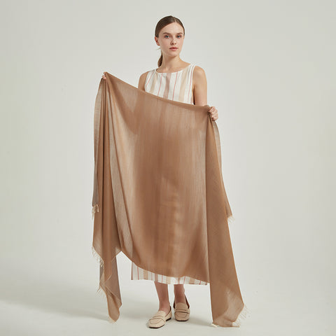Lena Reversible Featherlight Cashmere Scarf