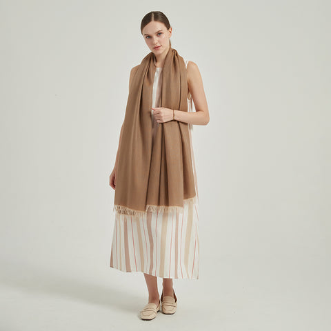 Lena Reversible Featherlight Cashmere Scarf