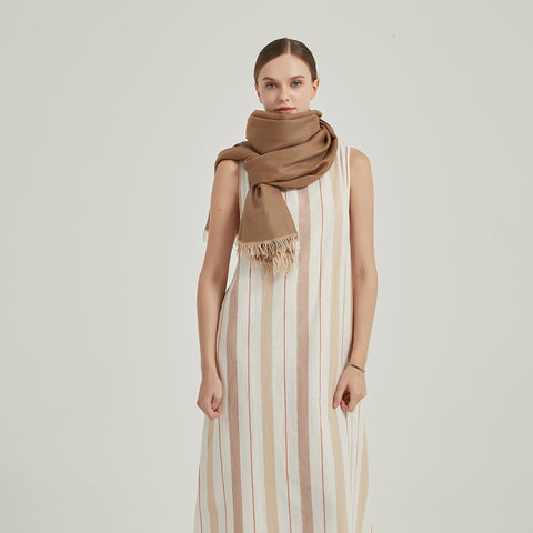 Lena Reversible Featherlight Cashmere Scarf