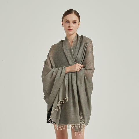 Lena Reversible Featherlight Cashmere Scarf