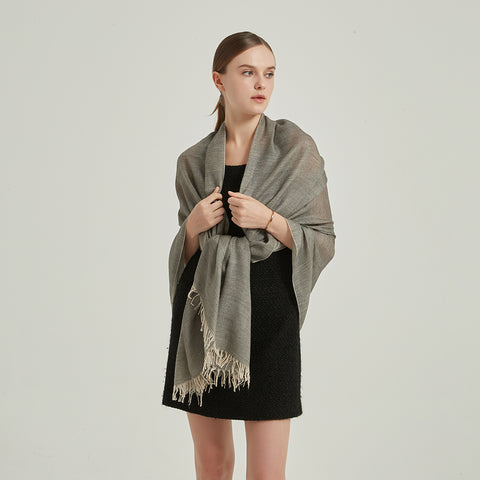Lena Reversible Featherlight Cashmere Scarf