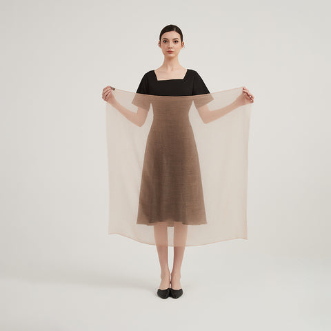 Lilia Square Featherlight Cashmere Scarf