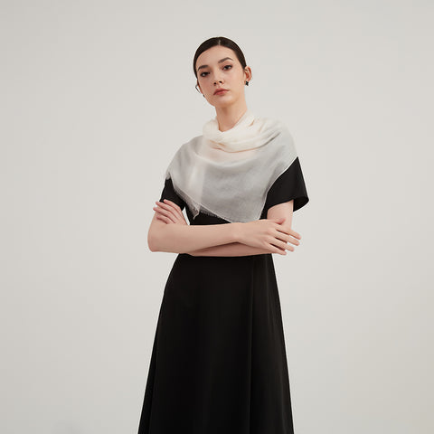 Lilia Square Featherlight Cashmere Scarf