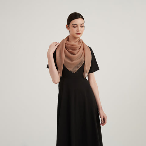 Lilia Square Featherlight Cashmere Scarf