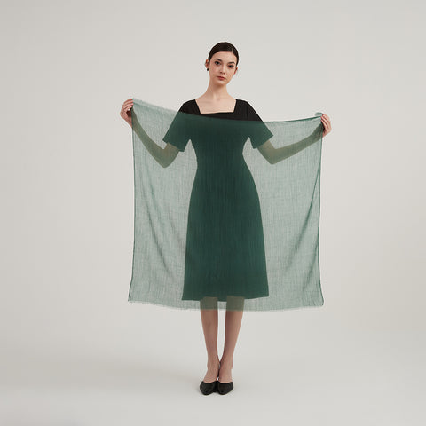 Lilia Square Featherlight Cashmere Scarf