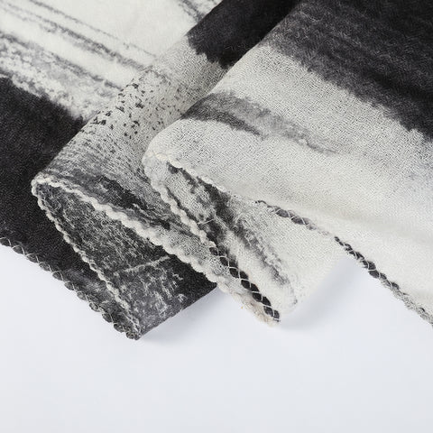 Lise Featherlight Cashmere Neck Scarf - Black