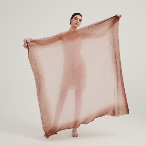 Lora Gradient Featherlight Cashmere Scarf