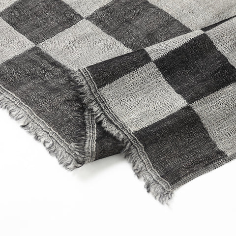 Nami Check Featherlight Cashmere Scarf