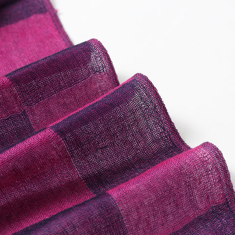 Nami Check Featherlight Cashmere Scarf
