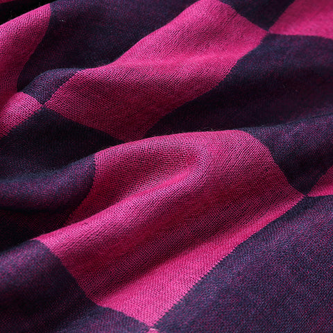 Nami Check Featherlight Cashmere Scarf