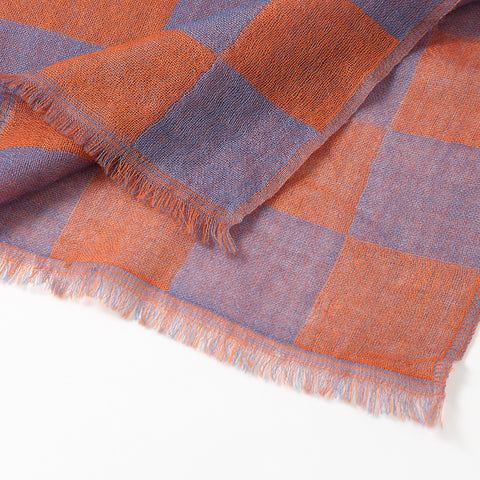 Nami Check Featherlight Cashmere Scarf