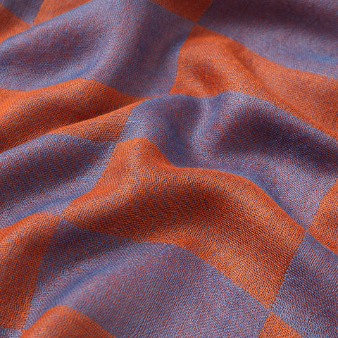 Nami Check Featherlight Cashmere Scarf