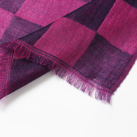 Nami Check Featherlight Cashmere Scarf