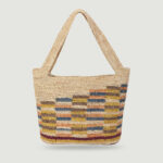 Cilla Raffia Tote - Beige