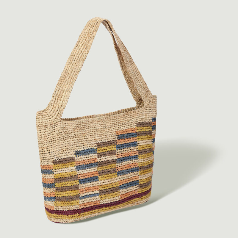 Cilla Raffia Tote - Beige – Image 2