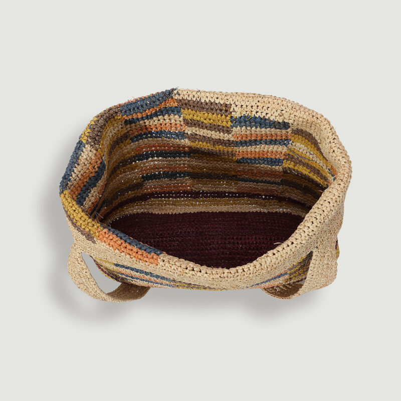 Cilla Raffia Tote - Beige – Image 5