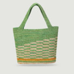 Cilla Raffia Tote - Green