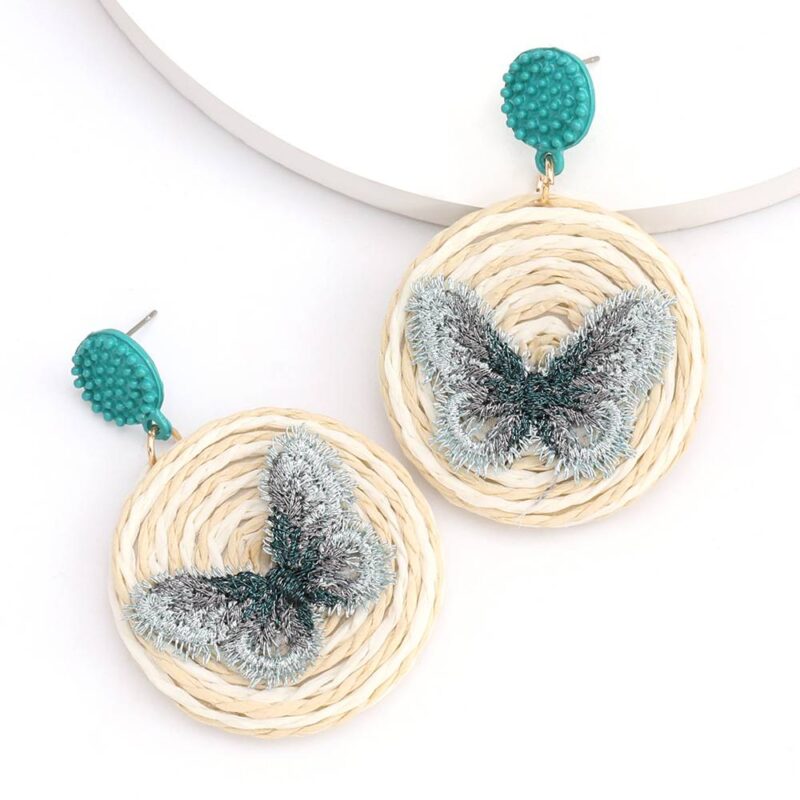 Butterfly Rattan Earring - Image 5